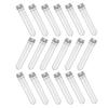 Mikikit 18-Piece PET Transparent Cylindrical Storage Tubes, Tightly Sealing Candy Sample Containers view 1