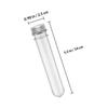 Mikikit 18-Piece PET Transparent Cylindrical Storage Tubes, Tightly Sealing Candy Sample Containers view 2