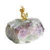 Gold Miner Figurine with Natural Crystal, Realistic Sculpture view 1