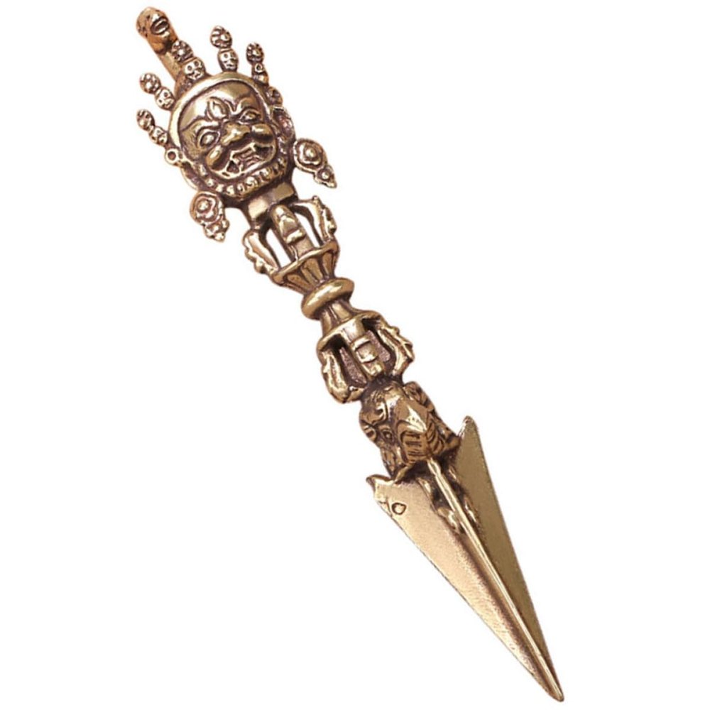 Brass Vajra Statue, 1 Piece, Retro Brass Ornament