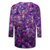 Women's Glitter Sequin Top, Purple01, S view 3