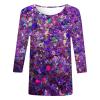 Women's Glitter Sequin Top, Purple01, S view 4
