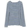 Women's Red and White Striped Long-Sleeve Shirt view 4