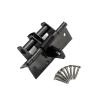 1-Pc. Multifunctional Self-Closing Door Hinge with 90° Positioning, Black view 1