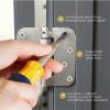 1-Pc. Multifunctional Self-Closing Door Hinge with 90° Positioning, Black view 3