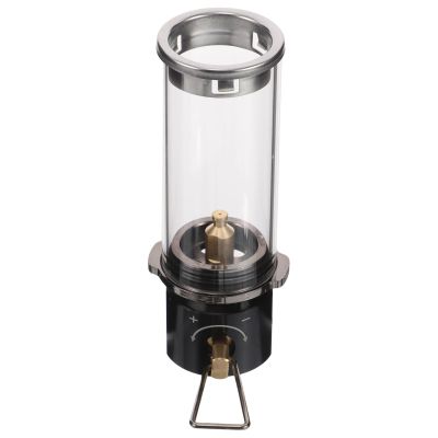 Portable Black Travel Camping Lantern with Glass Globe for Gas Lamp