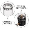 Portable Black Travel Camping Lantern with Glass Globe for Gas Lamp view 3