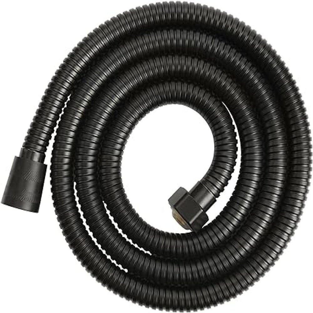 Black Replacement Shower Hose, 1 m/1.5 m/2 m, Flexible High-Pressure Hose for Bathrooms