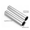 XXHNBF Brass Round Tube, 304 Stainless Steel Hollow Metal Tube, 1720 mm Outer Diameter, 12 Wall Thickness, 500 Length, 2 Pieces (18 mm × 1.5 mm) view 2
