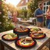 AURALIN Germany Paper Plates, 16-Pack, 9 in (23 cm), German Flag view 4