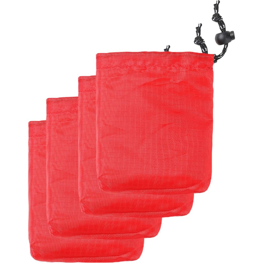 FOMIYES 4-Piece Set of Outdoor Drawstring Storage Bags