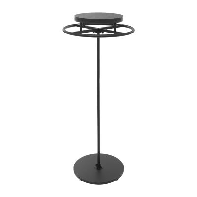 Hadwigger 360° Rotating Garment Rack, 140 cm High, Round Metal Clothing Rack, Black