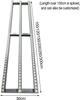 Lightweight Roller Conveyor, 100 cm, Connectable ABS Plastic Rails, 4-Roller Design view 2