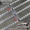 Lightweight Roller Conveyor, 100 cm, Connectable ABS Plastic Rails, 4-Roller Design view 4
