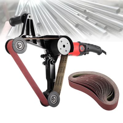 Professional Pipe Sander and Polisher, Adjustable Speed, Protective Cover, 100 Sanding Belts Included
