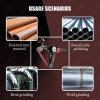 Professional Pipe Sander and Polisher, Adjustable Speed, Protective Cover, 100 Sanding Belts Included view 3