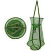Qury Foldable Fish Cage, Portable and Durable Fishing Basket for Bait, Crabs, Fish and Shrimp (33 x 55 cm) view 2
