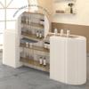 TT-YEC Multifunctional Paper Display Stand with Wood Shelves, Accordion-Style, 180 × 78 cm view 2