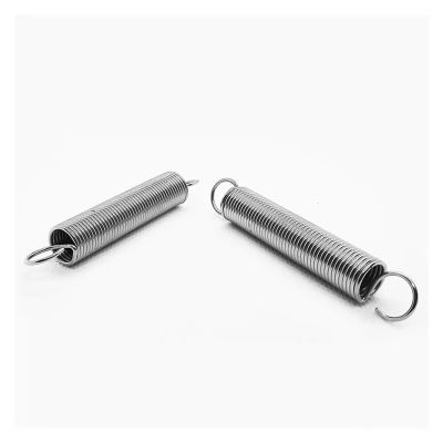 1 Pc. 2.0 mm Wire Diameter High-Temperature-Resistant 304 Stainless Steel Extension Spring, Double Hook, High-Strength Extension Spring (140 mm, 17 mm)