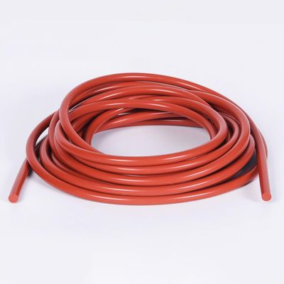 Red Solid Silicone Rubber Cord, 130 mm Diameter, High-Temperature Resistant, for Industrial Machines, DIY O-Ring Seals, 5.5 mm × 5 m