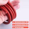 Red Solid Silicone Rubber Cord, 130 mm Diameter, High-Temperature Resistant, for Industrial Machines, DIY O-Ring Seals, 5.5 mm × 5 m view 3