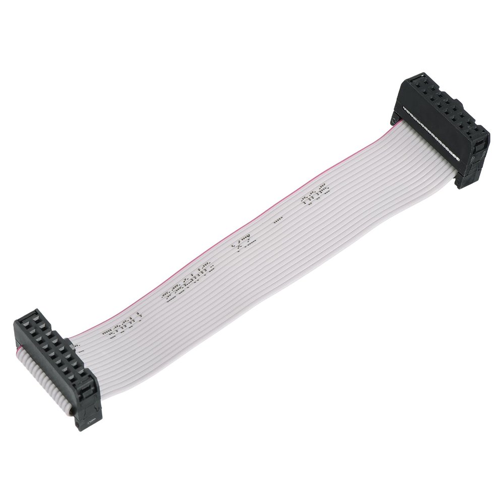 sourcing map 16-Pin IDC Ribbon Cable, FC Female-to-Female, 2.54 mm Pitch, 10 cm