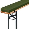 AIOLOVEMSR Beer Table Set Bench Cushion with Backrest, 160 x 40 x 3 cm view 1