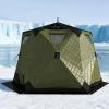 HNBYLMM Insulated Ice Fishing Shelter, 4–6 Person Portable Ice Fishing Tent, Windproof Thermal Pop-Up Shelter, 420D 3-Layer Fabric, Green view 1