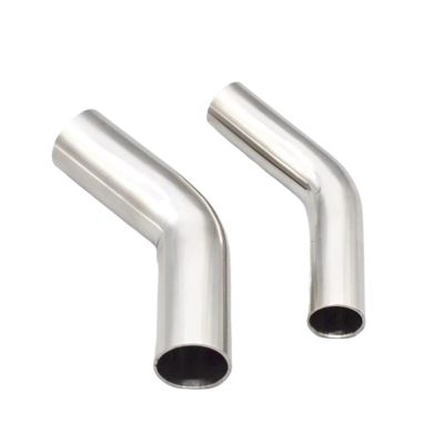 304 Stainless Steel 45-Degree Elbow for Extending Welded Pipes, OD 12.7/16/19/25/32/38/45/51/57/76/89/102 mm (89 × 2 mm)
