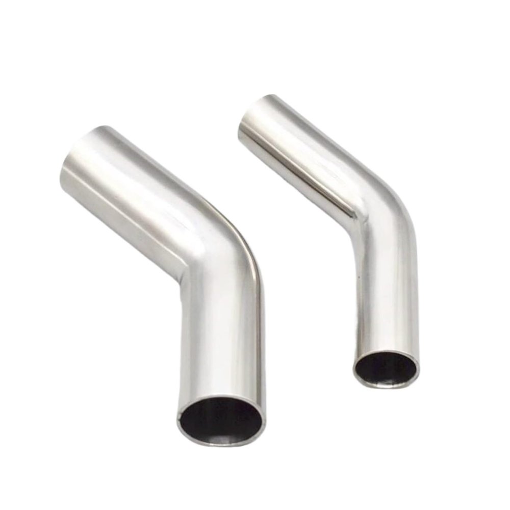 304 Stainless Steel 45-Degree Elbow for Extending Welded Pipes, OD 12.7/16/19/25/32/38/45/51/57/76/89/102 mm (89 × 2 mm)