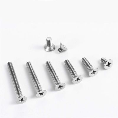 M2 Stainless Steel Phillips Flat Countersunk Machine Screws, 25/50-Pack