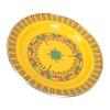 Supvox Enameled Fruit Bowl, Red Enamel Plate with Floral Pattern, Event view 1