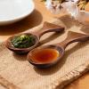 2-Piece Fish-Shaped Wooden Serving Spoon Set view 2