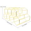 JOINPAYA 7-Bottle Iron Wine Rack, Honeycomb Design, Vintage view 2