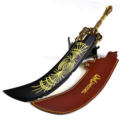 Starscourge Greatsword Model, 30 cm, 310 g, Leather Sheath, Solid-Metal Collectible