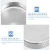 10-Pack 70 mL Aluminum Sample Weighing Dishes, Flat Bottom, Silver view 3