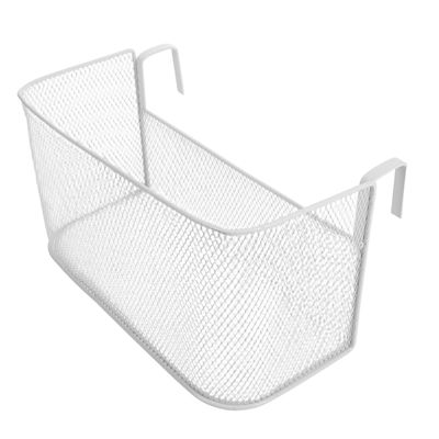 Supvox Hanging Basket for Nightstand, Iron, White, Space-Saving