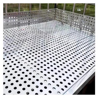 KJoBDwz 304 Stainless Steel Perforated Sheet, Decorative Screen Panel, Safety Mesh Back Panel (40 × 130 cm)
