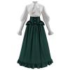 CR ROLECOS Black Victorian 2-Piece Dress, 1800s Edwardian Ball Gown, New, M view 1