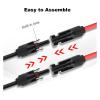 Solar Panel Extension Cable with Waterproof Plugs and Sockets, 16/14/12/10 AWG, 6 m view 3