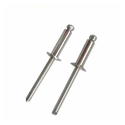 304 Stainless Steel Blind Rivets, Flat/Countersunk Head, 5 pcs, M3–M5, 525 mm (Pan Head, M3.2 × 10)