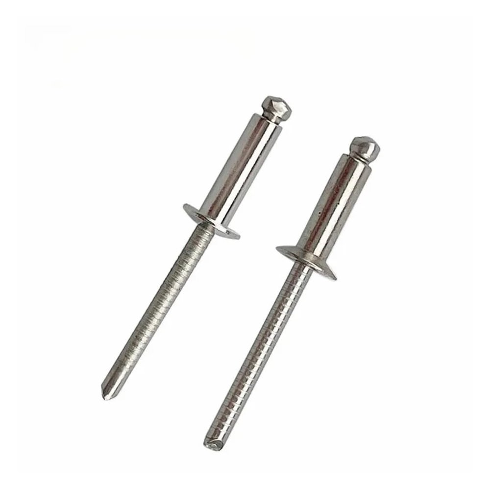 304 Stainless Steel Blind Rivets, Flat/Countersunk Head, 5 pcs, M3–M5, 525 mm (Pan Head, M3.2 × 10)