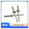 304 Stainless Steel Blind Rivets, Flat/Countersunk Head, 5 pcs, M3–M5, 525 mm (Pan Head, M3.2 × 10) view 2