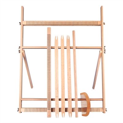 DFGBAPKBL Weaving Loom Set with Stand, Large Loom for Wall Hangings, Weaving Tools, 60 cm