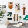DFGBAPKBL Weaving Loom Set with Stand, Large Loom for Wall Hangings, Weaving Tools, 60 cm view 4