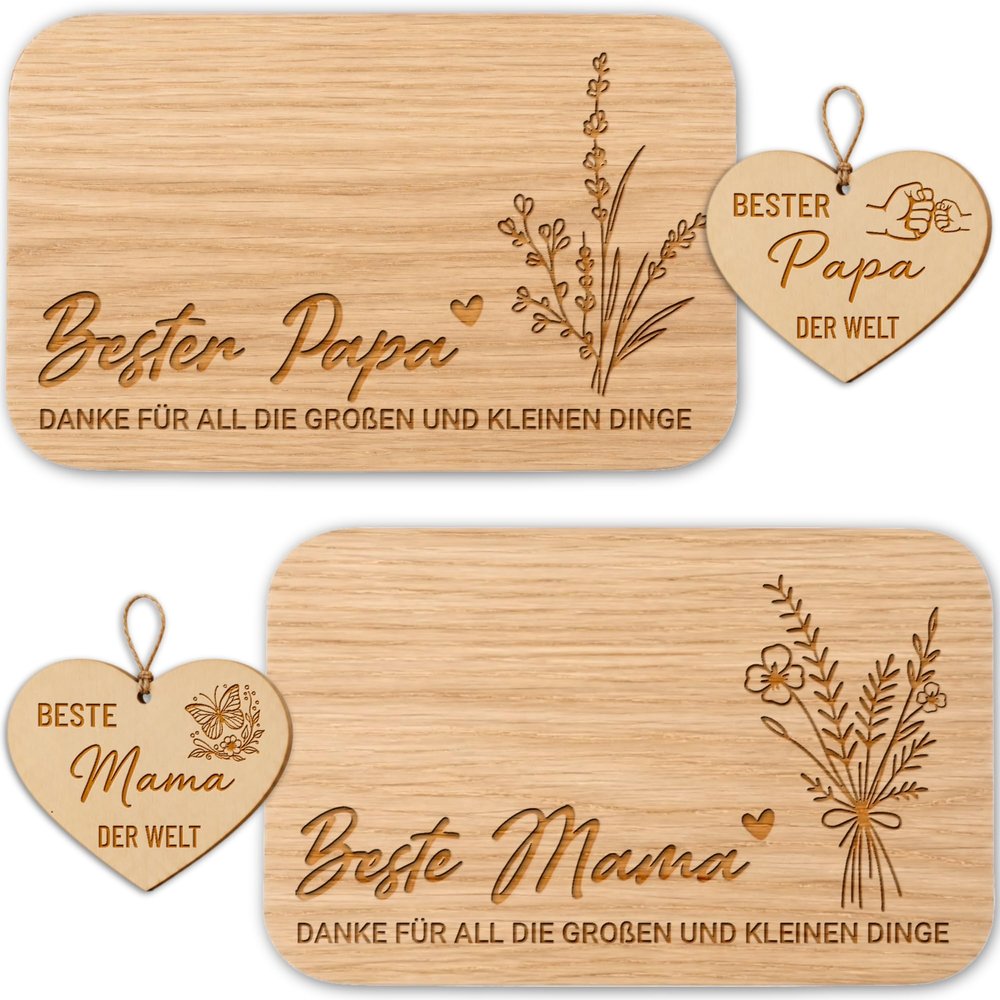 Gifts for Mom and Dad, Engraved Breakfast Board