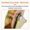 Set of 2 80 mm V/U-Groove Pulleys, 200 kg Capacity view 2