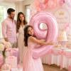 YuBeiKoo 40-Inch Number Balloon (Pink 9) view 4
