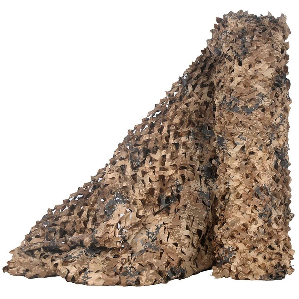 Camouflage Net, Oxford Fabric, Weather-Resistant, 6 x 6 m