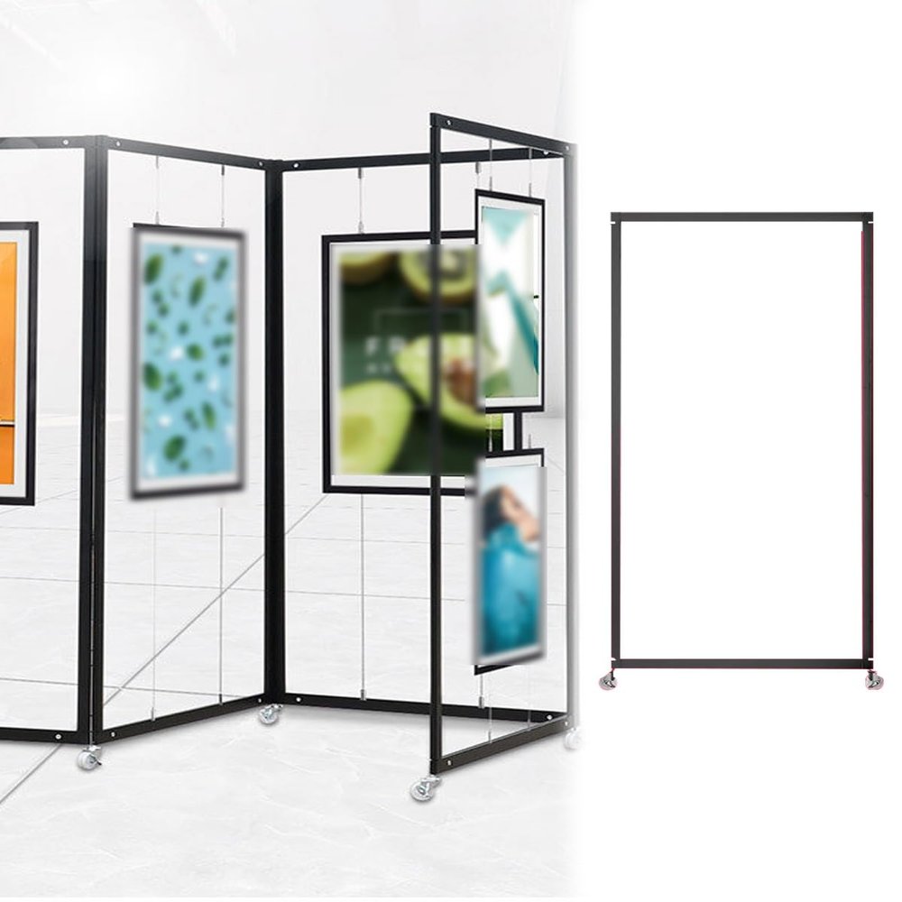 Elitix Adjustable, Foldable Picture and Poster Display Stand, 3-Piece, 100 × 250 cm